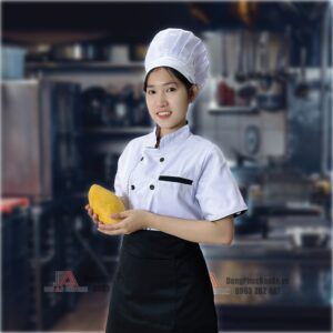 Mẫu đồng phục dành cho đầu bếp nữ