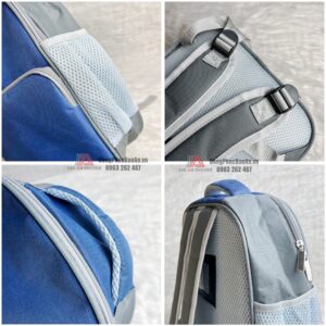 Chi tiết balo màu xanh dương