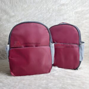 Balo mầm non màu đỏ đô