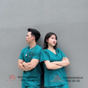 Bộ scrubs cho nam nữ nhân viên spa, y tế bệnh viện