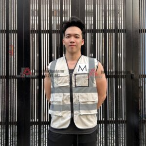 Áo gile bảo hộ phản quang cho kỹ sư xây dựng