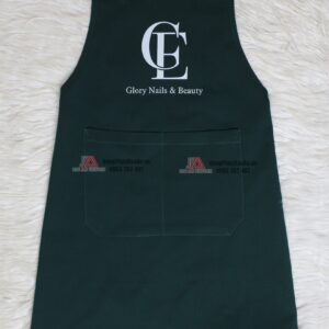 Mặt trước của tạp dề làm nail