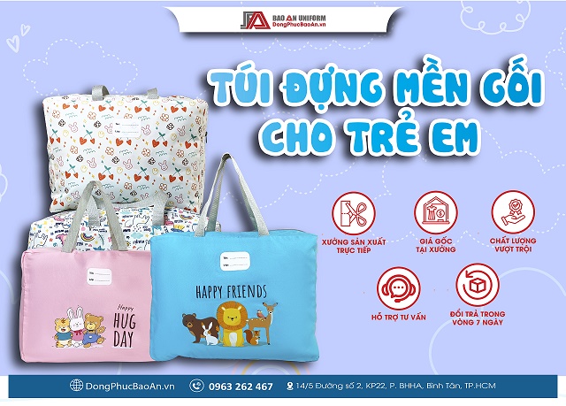 Lợi ích của túi đựng mền gối cho bé