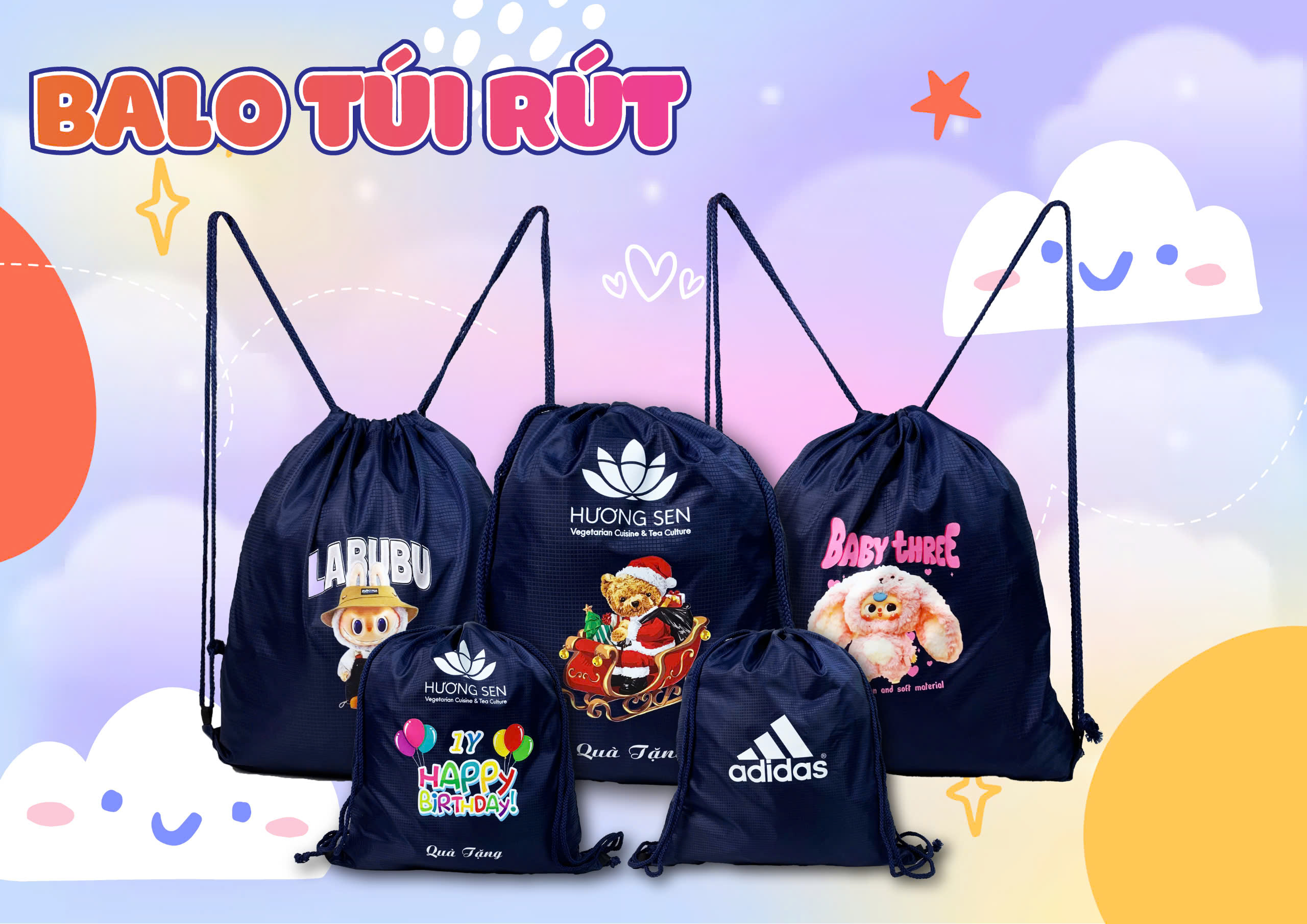 Xưởng may balo túi rút chất lượng