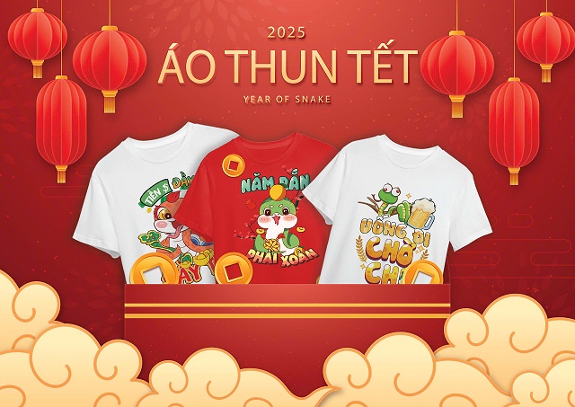 Mua áo thun tết 2025 ở đâu?