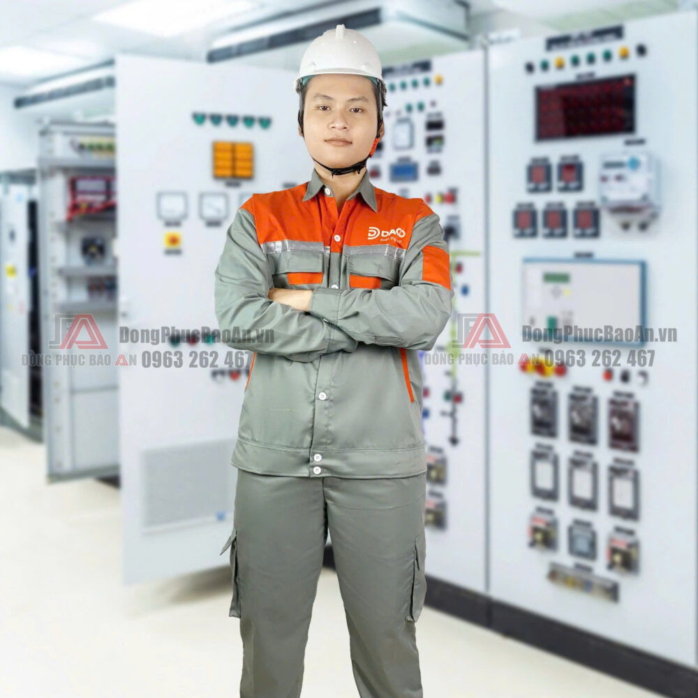 Đồng phục bảo hộ lao động in logo cao cấp