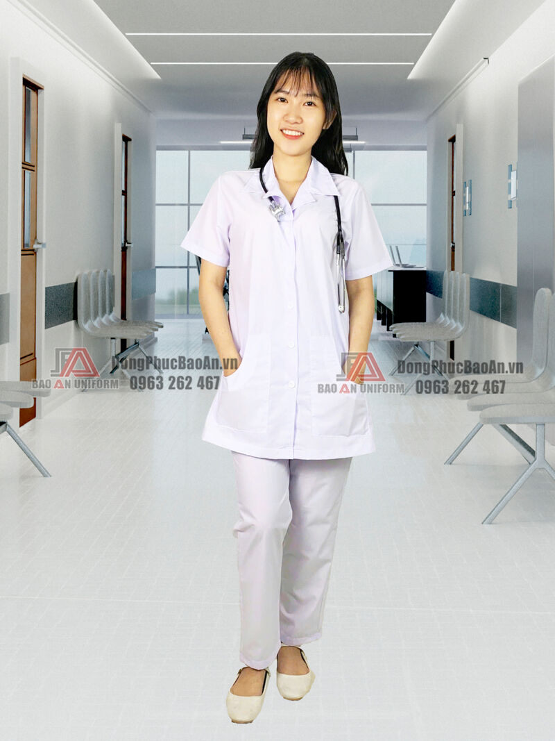 áo blouse cho dược sĩ nữ