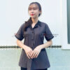 áo tạp vụ kaki thun ST