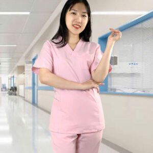 bộ scrubs nữ kaki thun
