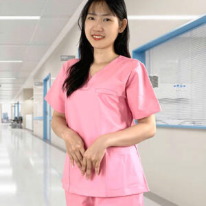 đồng phục scrubs nữ màu hồng