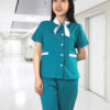 đồng phục scrubs nữ xanh lý kaki thun