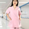scrubs nữ hồng nhạt
