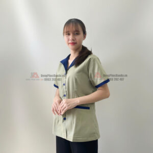 thiết kế áo tạp vụ nữ
