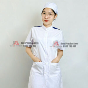 tiêu chí may áo blouse cầu vai xanh