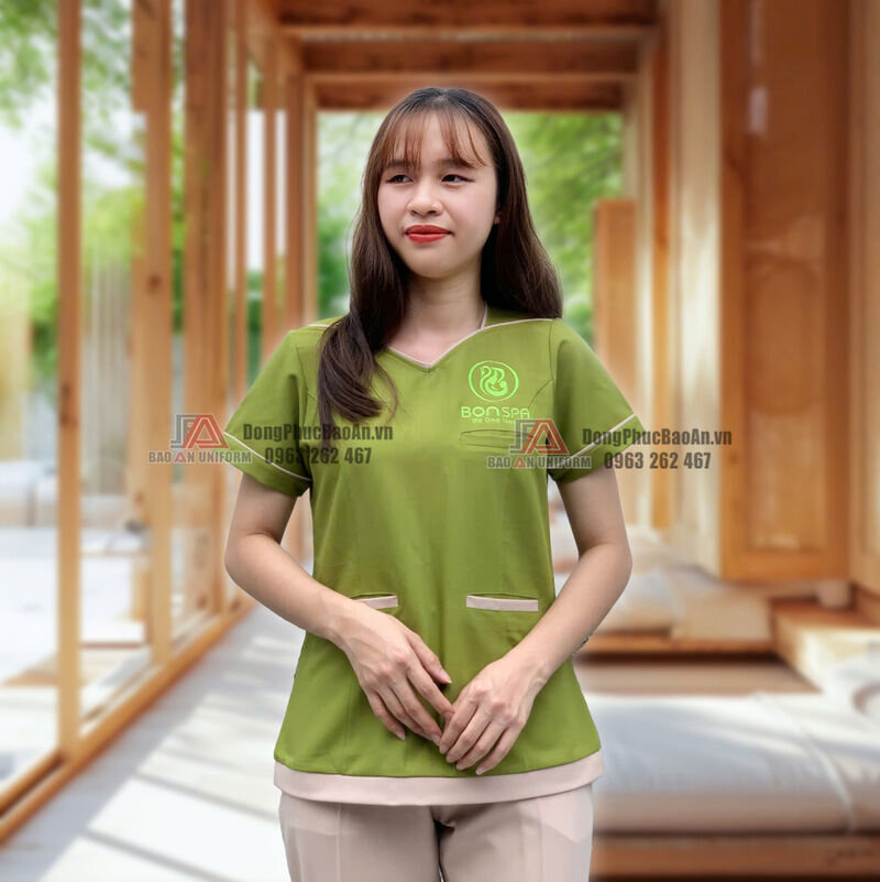 bộ scrubs spa nữ