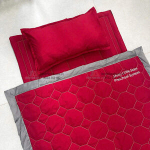 chăn mền gối màu đỏ đô cho trẻ