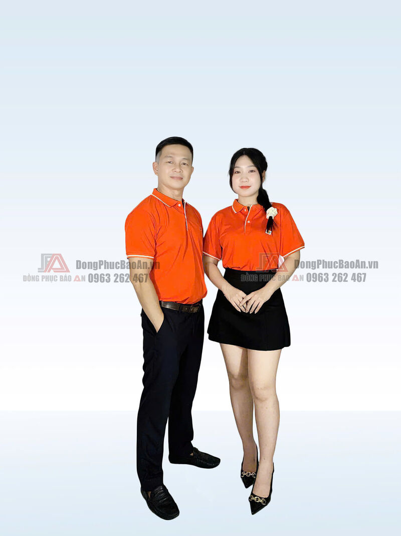 áo thun cổ trụ nam nữ