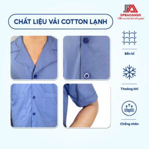 chất liệu áo tạp vụ nam