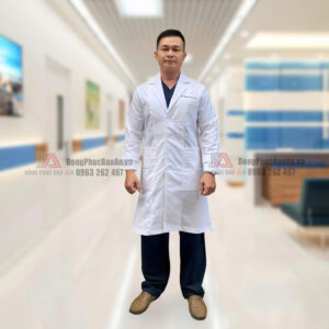 áo bác sĩ nam cổ vest