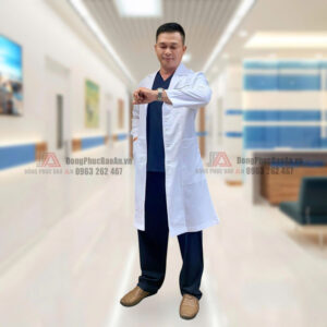 may áo bác sĩ đẹp chất lượng