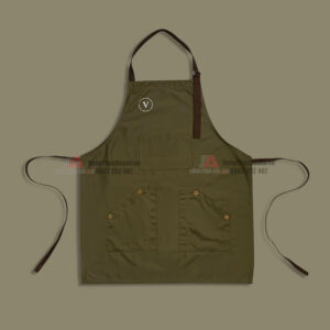 tạp dề kaki màu xanh