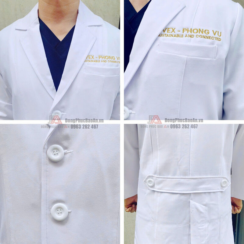in thêu logo áo blouse