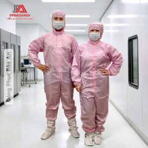 quần áo phòng sạch liền thân chống tĩnh điện