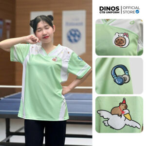 áo thun cổ tim đồng phục