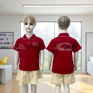 Chi tiết đồng phục mầm non Phổ Châu