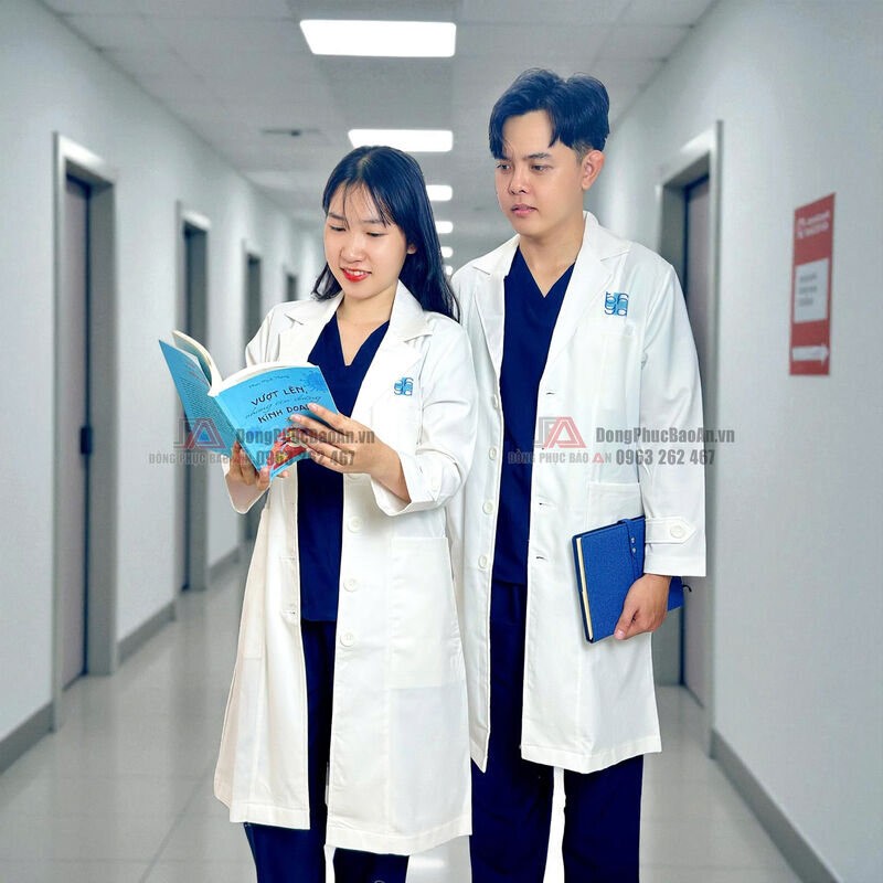 áo blouse bác sĩ cao cấp bệnh viện chợ rẫy