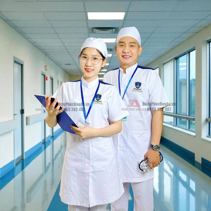 áo blouse cầu vai xanh sinh viên