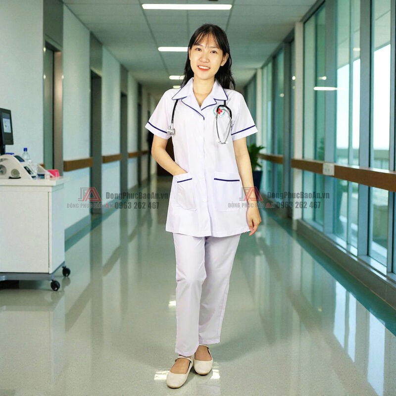 áo điều dưỡng bệnh viện nhân dân 115