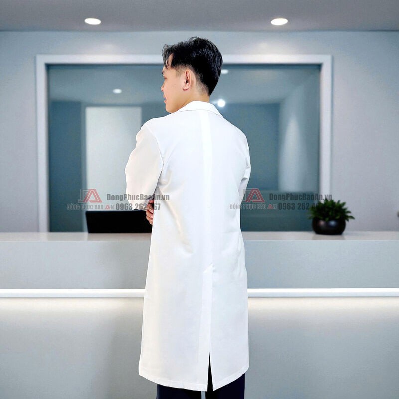 áo blouse form chuẩn y tế