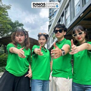 áo team building xanh két