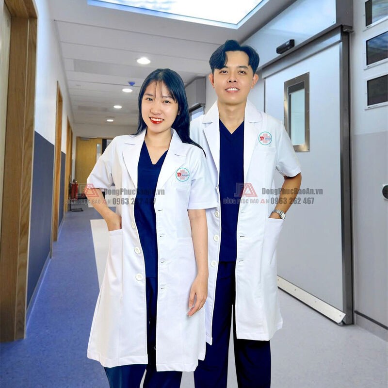 may đồng phục áo blouse