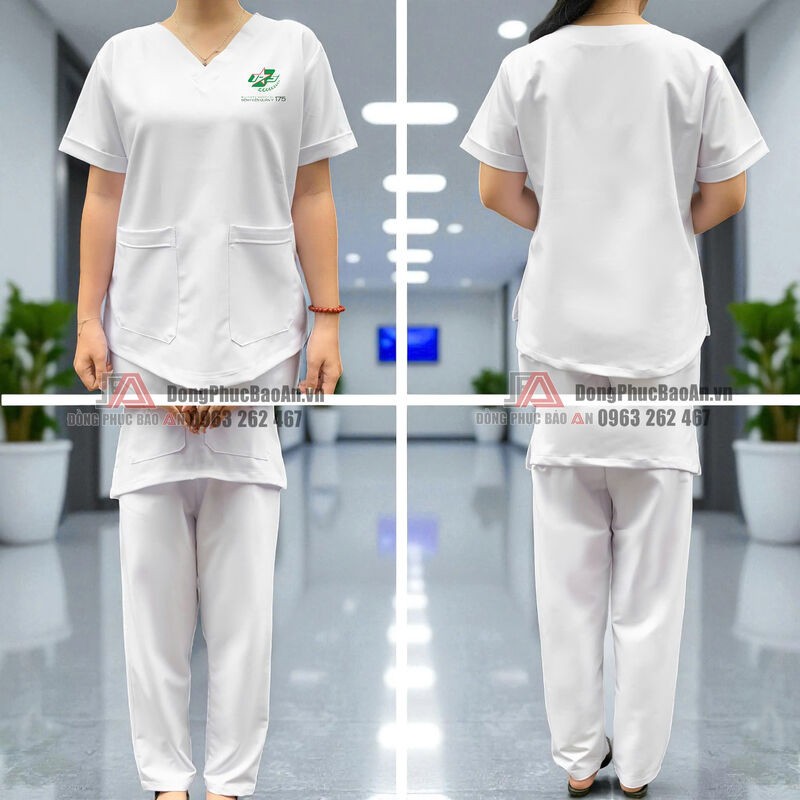 thiết kế chất liệu bộ scrubs