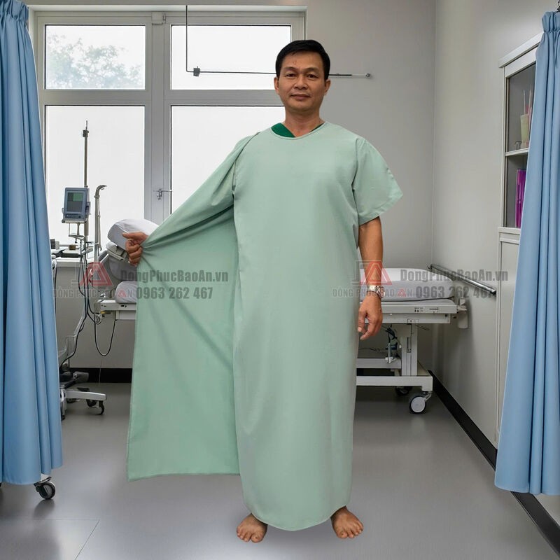 áo bệnh nhân mri phòng khám bệnh viên