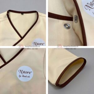 bộ scrubs cổ tim cách điệu