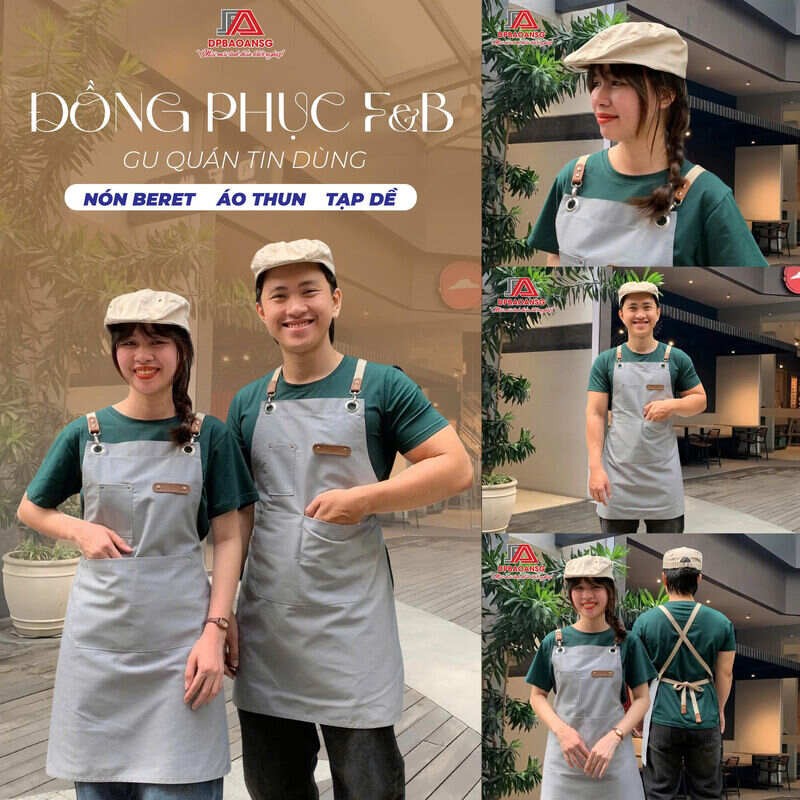 đồng phục quán trà sữa