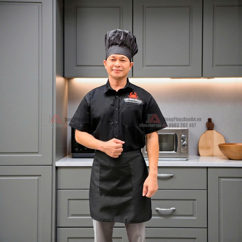 thiết kế áo quán ăn