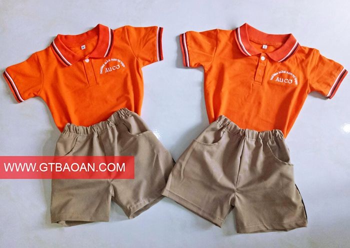 thiết kế đồng phục bé mầm non