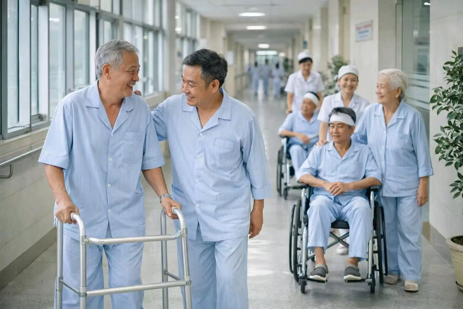 quần áo bệnh nhân riêng dễ tay, tiện lợi