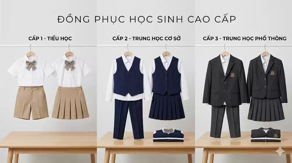 Không chỉ cung cấp đồng phục học sinh theo mẫu có sẵn, Bảo An còn hỗ trợ thiết kế riêng theo bộ nhận diện của từng trường. Từ kiểu dáng, màu sắc đến các chi tiết logo, mỗi sản phẩm đều được chăm chút kỹ lưỡng nhằm tạo nên hình ảnh đồng bộ và chuyên nghiệp.
Với chất liệu cao cấp, quy trình sản xuất hiện đại và cam kết minh bạch về nguồn gốc vải, Đồng Phục Bảo An là lựa chọn đáng tin cậy cho các trường học đang tìm kiếm giải pháp đồng phục học sinh chất lượng cao và bền đẹp lâu dài.